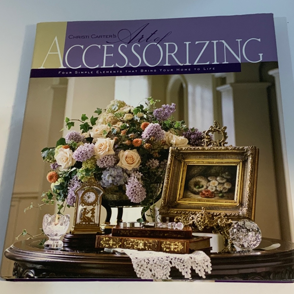 Elegant Floral Home Accent Book by